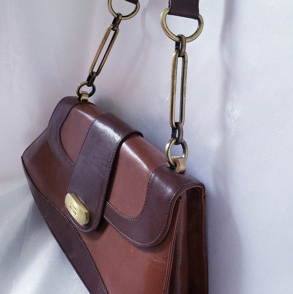 Stuart weitzman vintage brown leather handbag bag - Picture 5 of 7